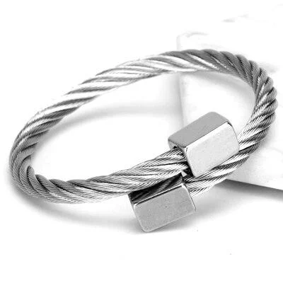 Organic Mario Stainless Steel Cuff Bracelet Effective