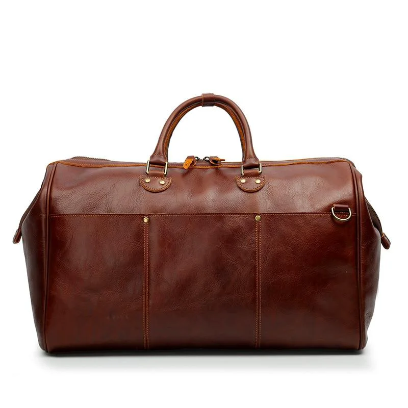 Modern Elias Cowhide Leather Duffel Bag Reliable