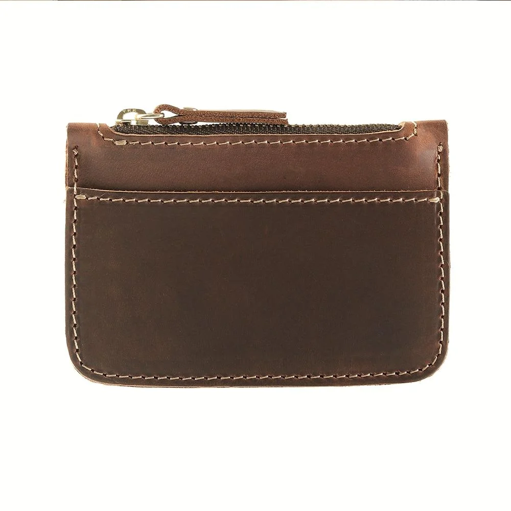 Versatile Sergio Vintage Cow Leather Coin Purse Card Holder First-Class