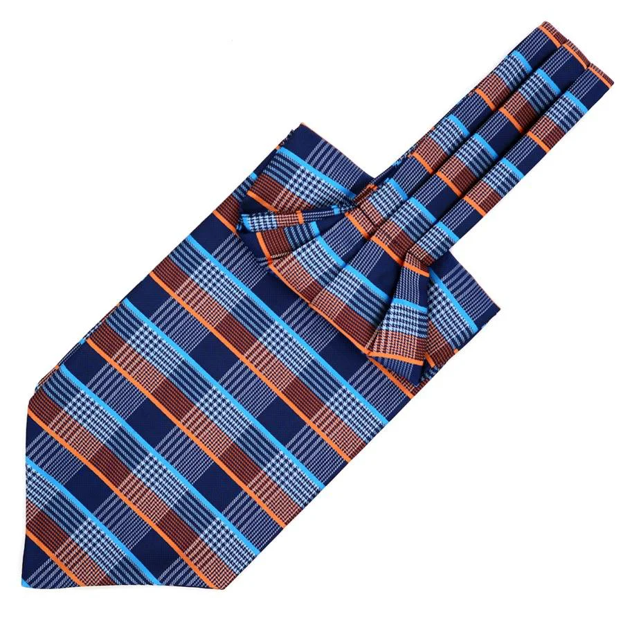Convenient Corbata Ascot a cuadros Certified