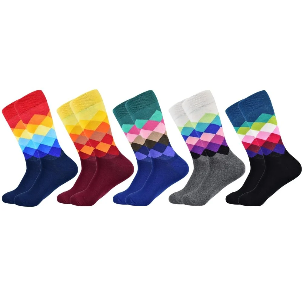 Reusable Juego de calcetines casuales de algodón francés alto Easy-to-Use