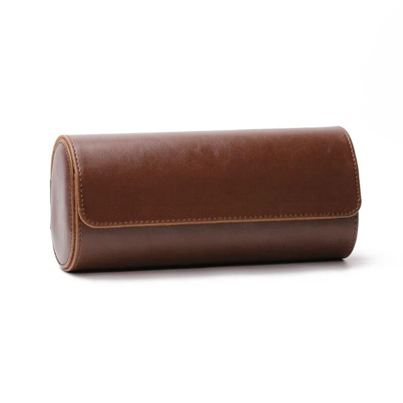 High-Performance Joseph Funda de piel de viaje para relojes de 3 ranuras Verified