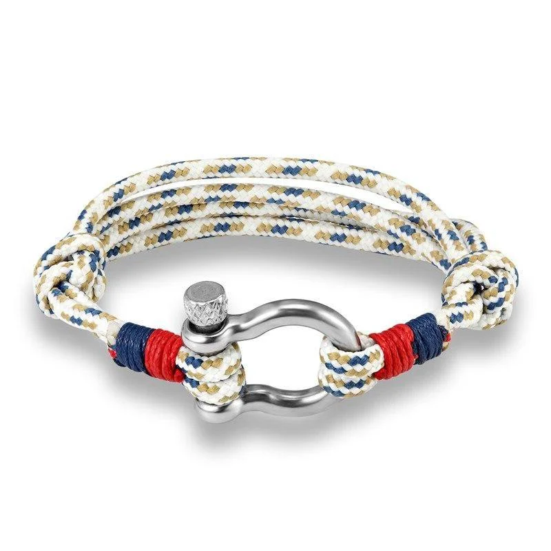 Carefully Designed Brazalete de cuerda de paracaídas con grillete de herradura Comfortable