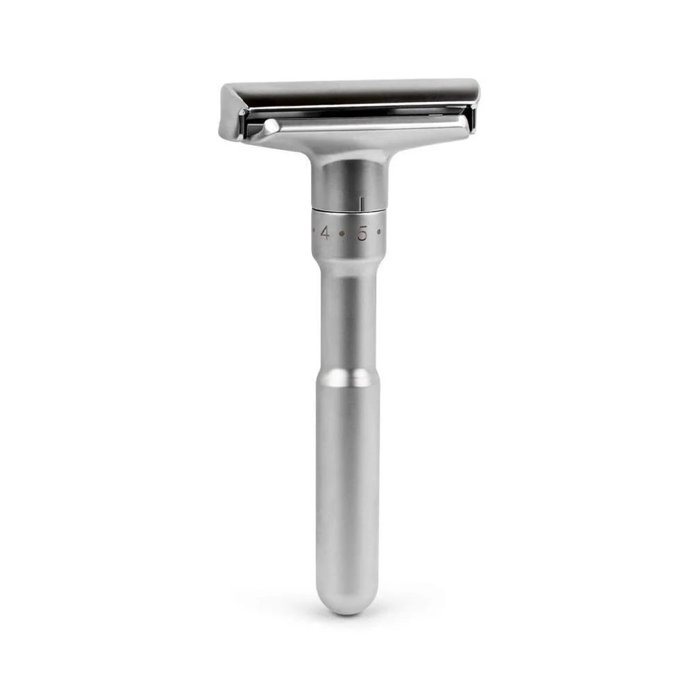 Superior Maquinilla de afeitar de doble filo ajustable con 5 hojas de titanio Dependable