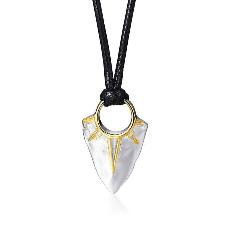 User-Friendly Collar Colgante Diente Hawaiano Acero Inoxidable Elegant