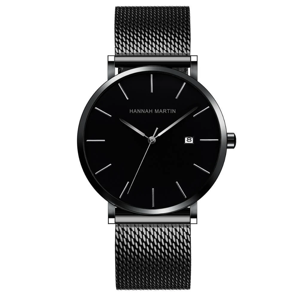 Premium Albert Nero Classic Men Watch With Milanese Strap Quality