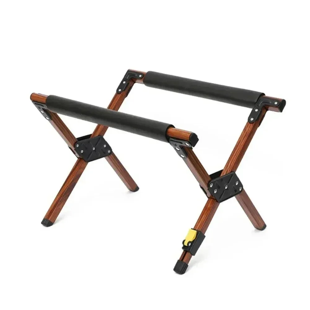 Sustainable Foldable Cooler Stand Rack Heavy-Duty Alloy Camping Table for Ice Buckets Luggage Fashionable