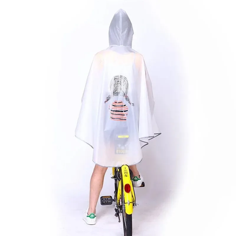 Verified High-Quality Hooded Cycling Rain Poncho for Men and Women – Windproof and Waterproof Durable