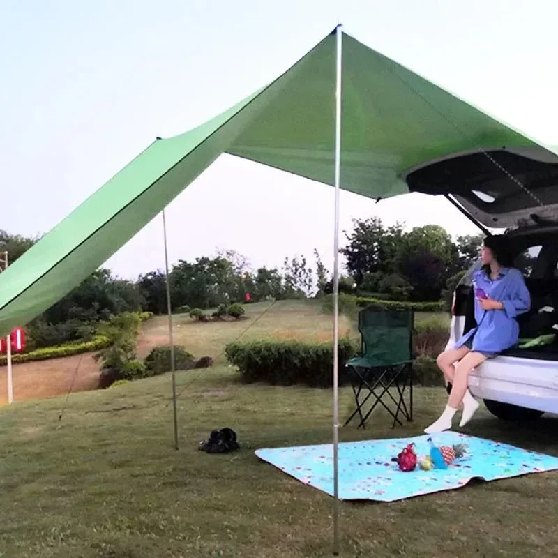 Responsible Portable Car Side Awning – Instant Sun Rain Shelter – 300x200cm UV-Proof Canopy for Camping Picnics Environmentally Friendly