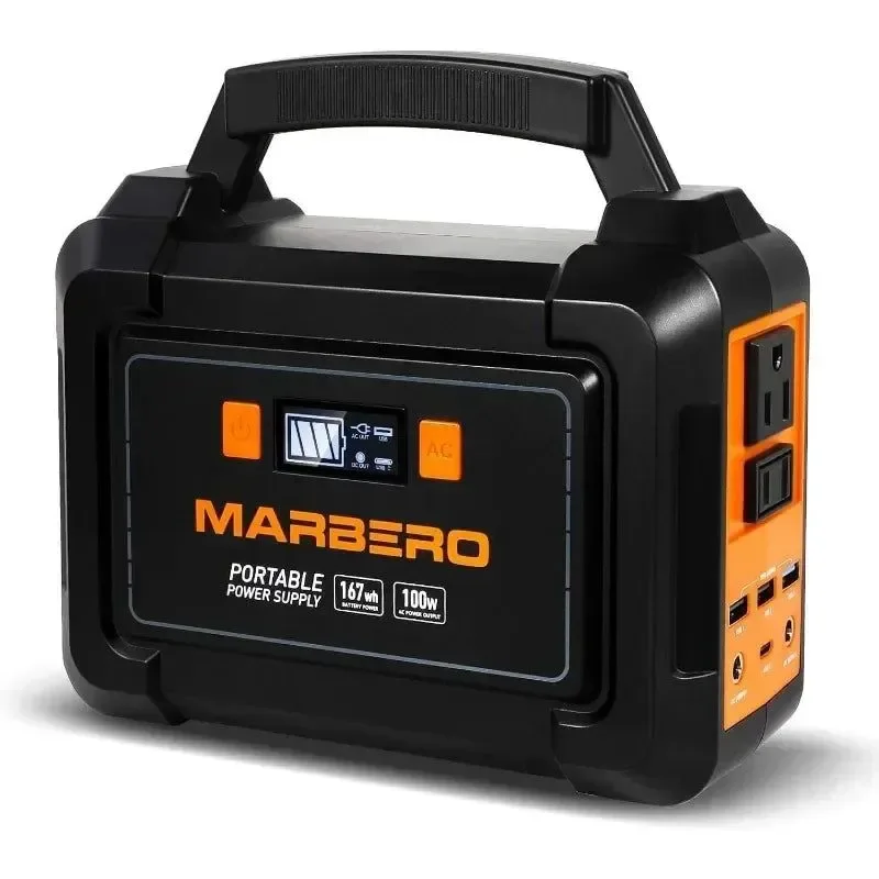 Contemporary 200W Portable Solar Generator – 167Wh Battery Power Supply with 110V AC Outlet About this item Minimalist