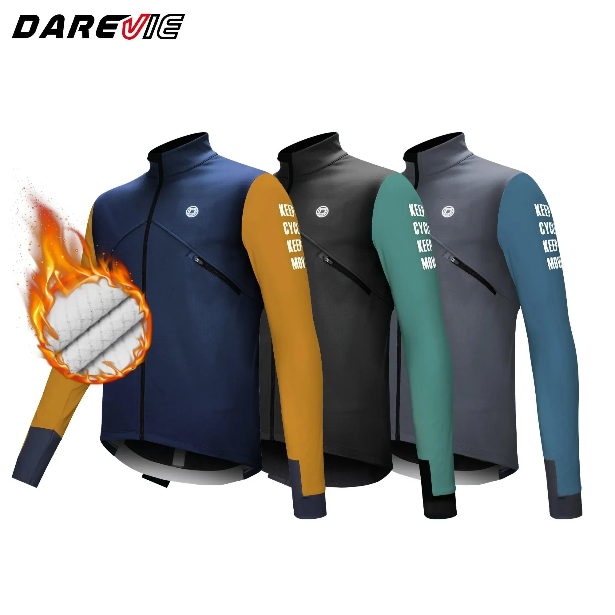 Expertly Made Men's Pro Cycling Jacket Windproof Fleece Thermal Jacket with Breathable Reflective Design Responsible