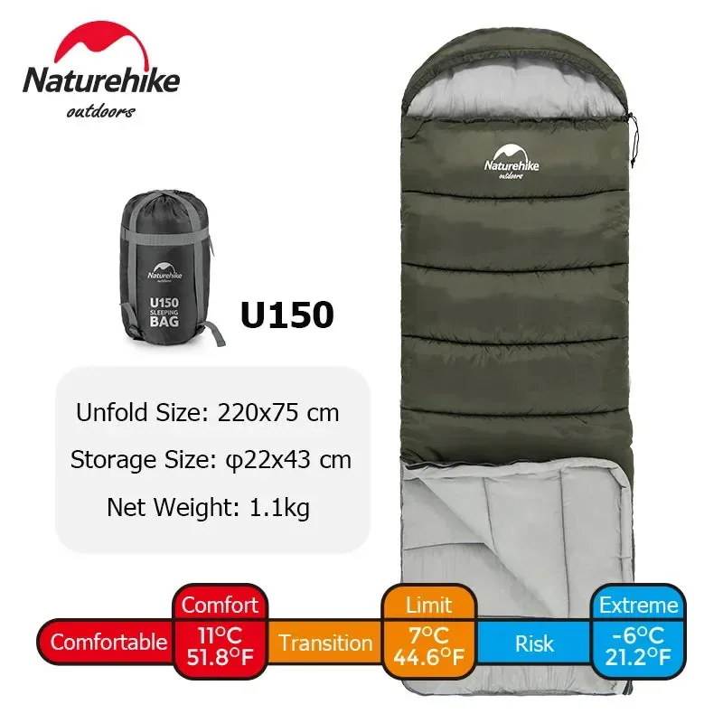 Organic Saco de dormir ultraligero e impermeable de algodón tipo sobre ​​saco de dormir portátil para acampar en primavera otoño e invierno. Excellent