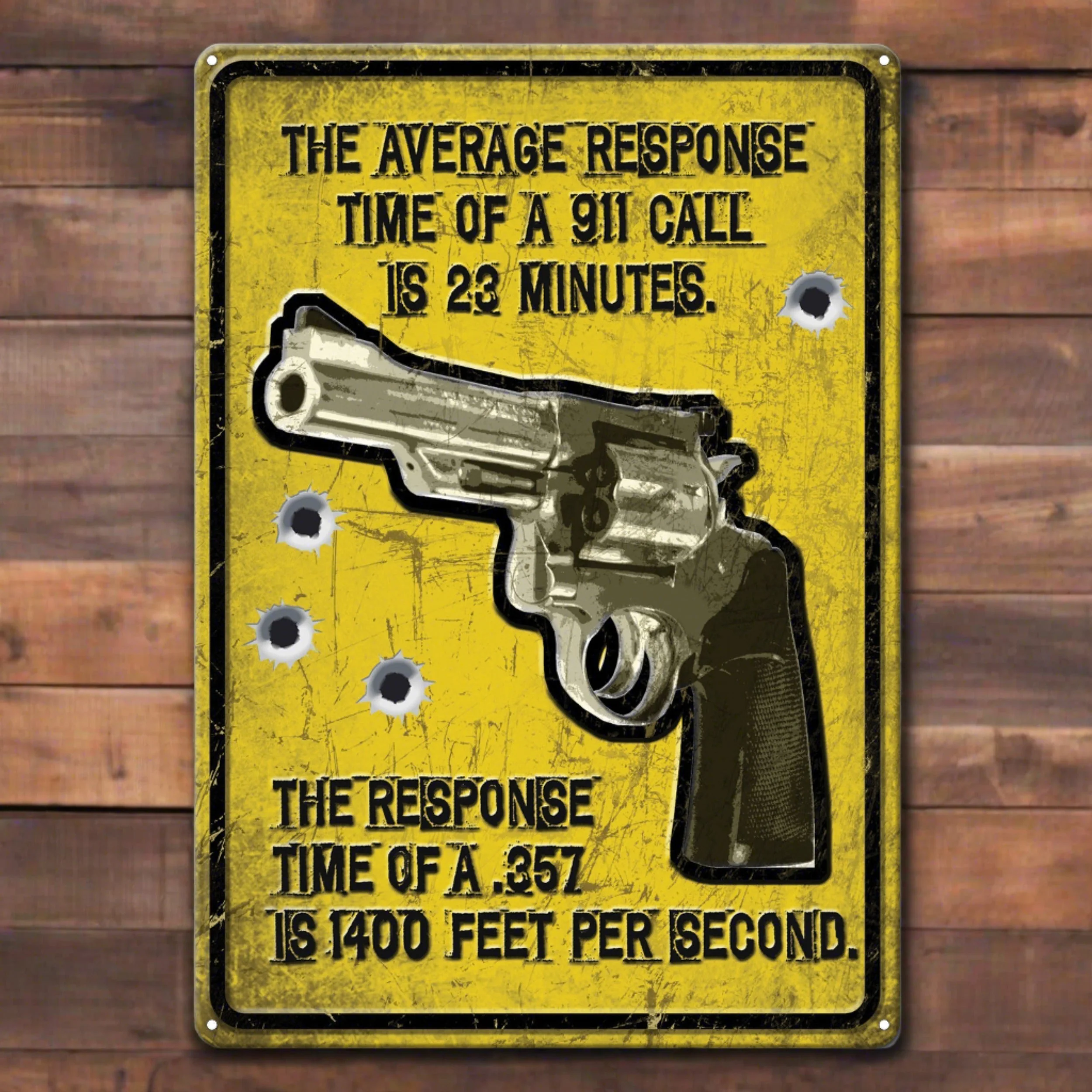 Recyclable Tin Sign 12in x 17in-Average Response Original