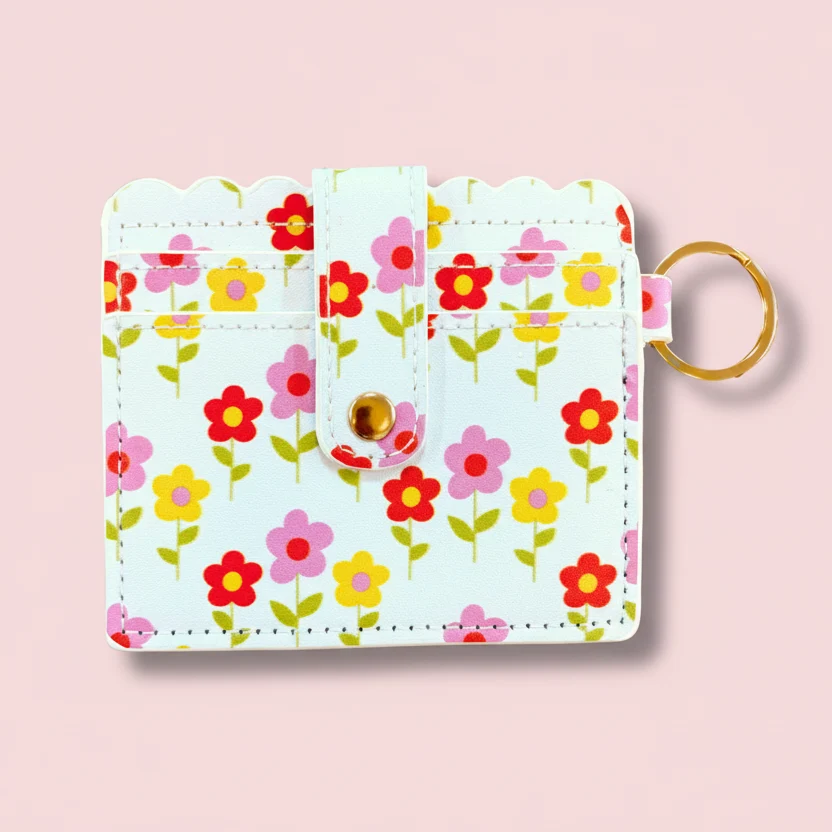 Healthy Keychain Wallet - Mod Floral Selected