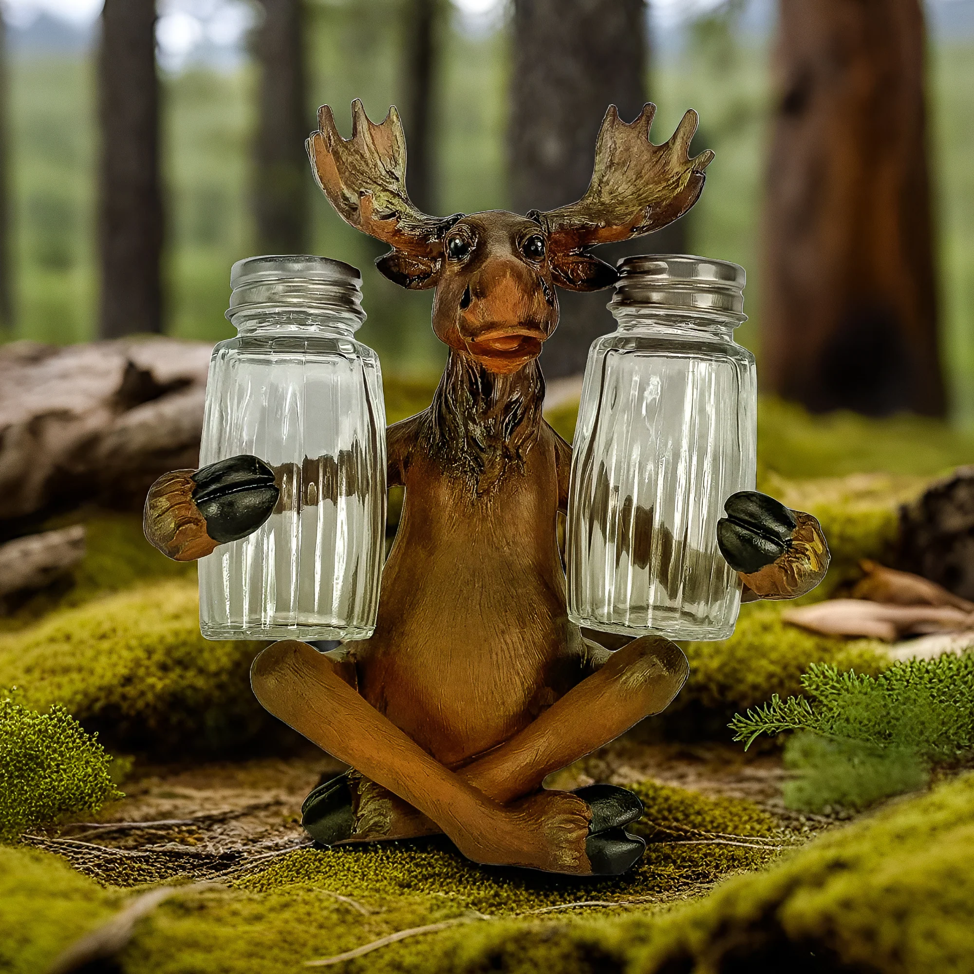 Verified Salt and Pepper Shakers-Moose Holding Quality