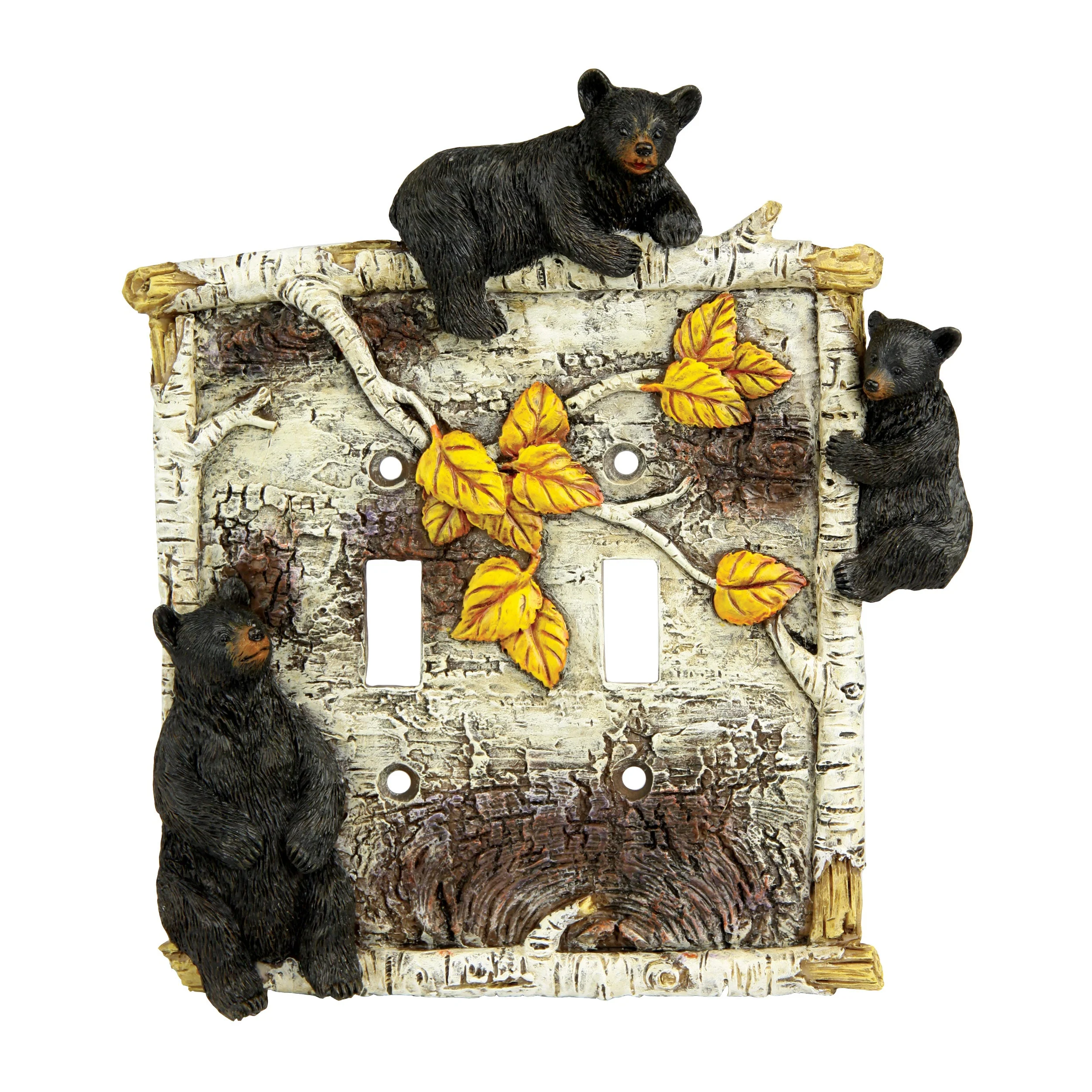 Powerful Electrical Cover Plate Double Switch-Birch Bear Long-Lasting