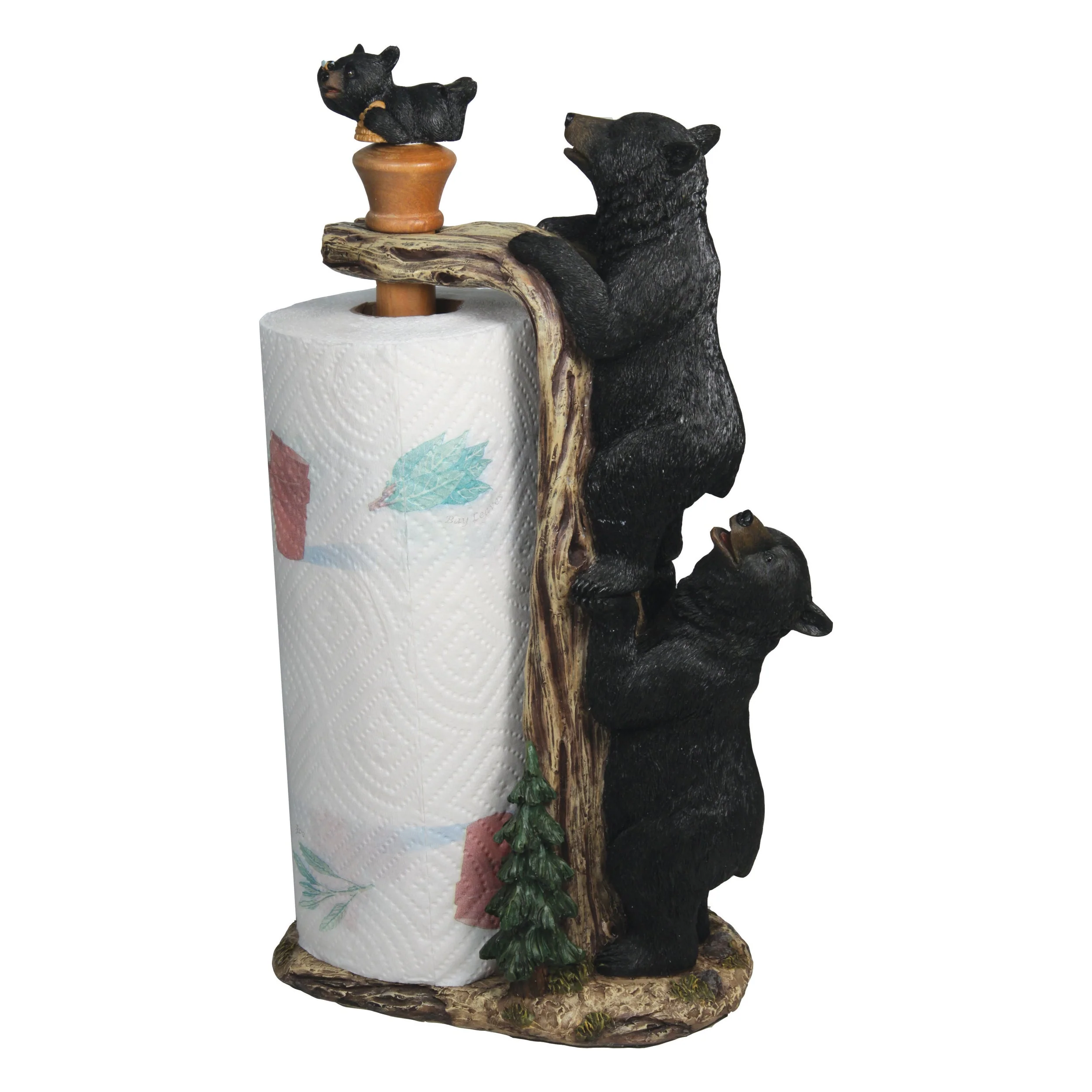 Crafted Paper Towel Holder-Bear High-End