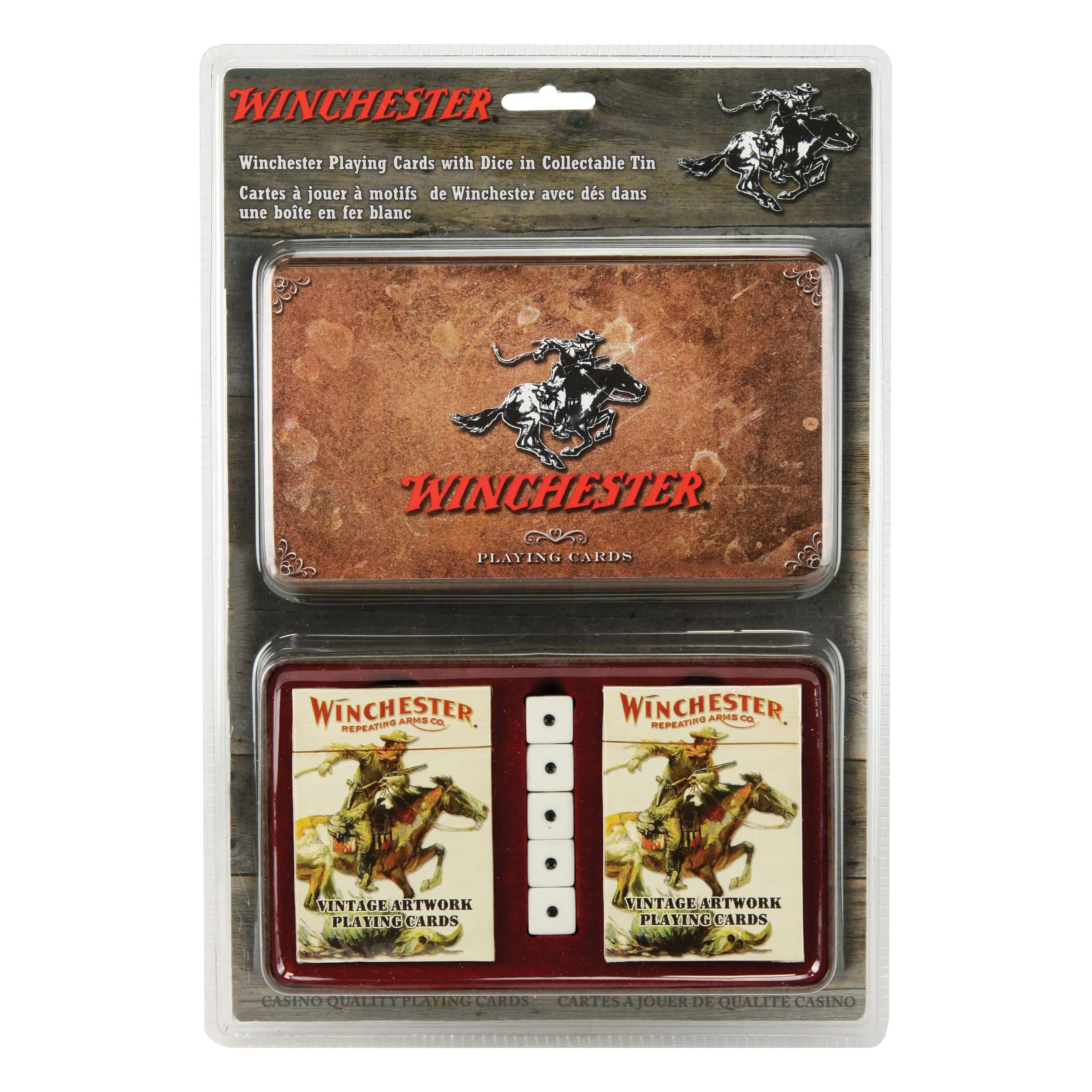 Original Design Playing Cards and Dice in Tin-Winchester Pure