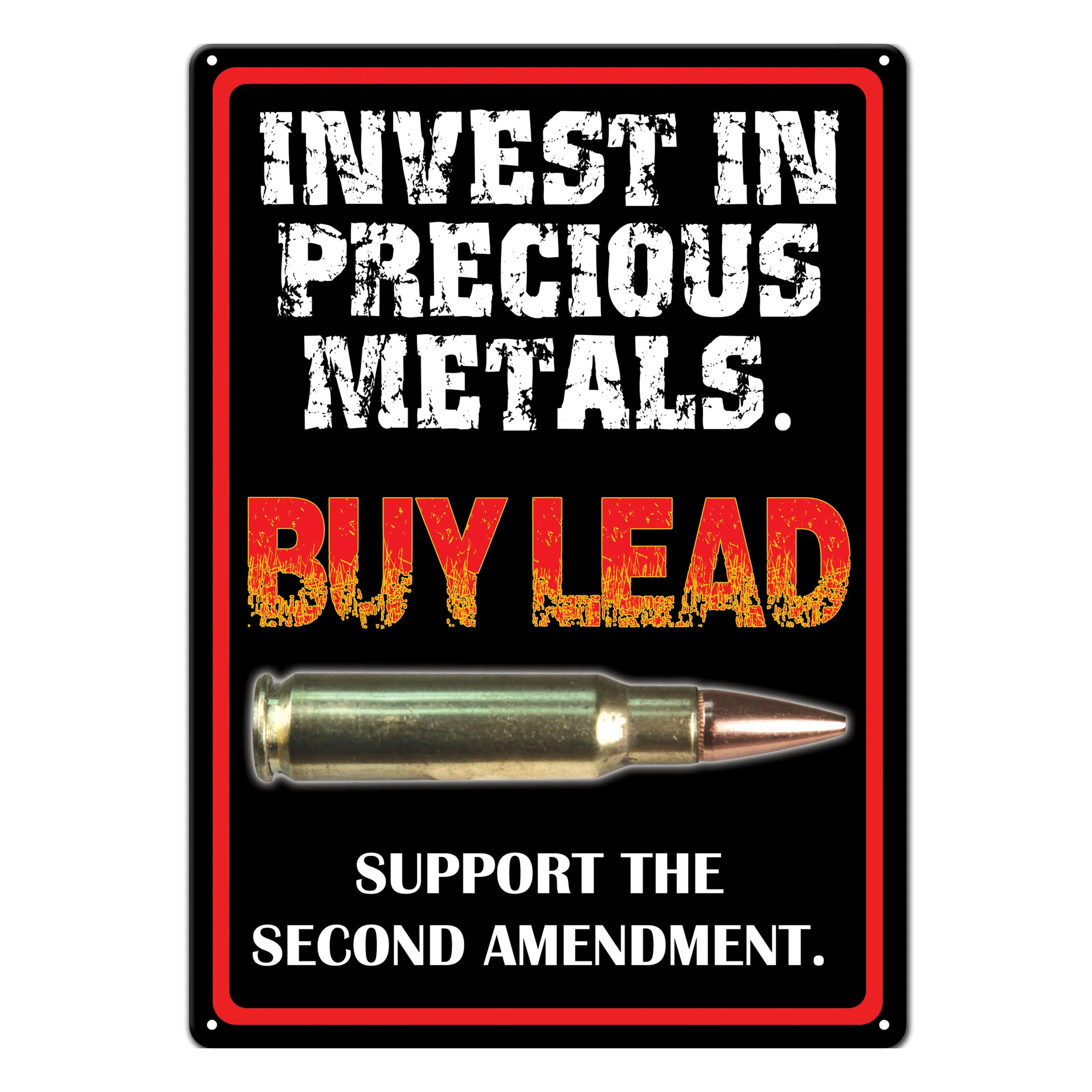 Comfortable Tin Sign 12in x 17in-Invest In Metals Fine Crafted