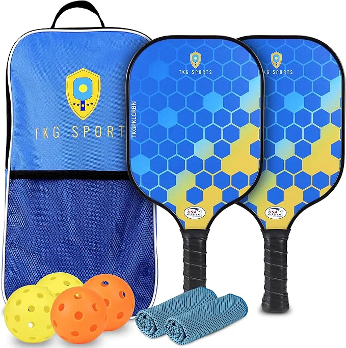 Contemporary Carbon FIber Pickleball Set Superior