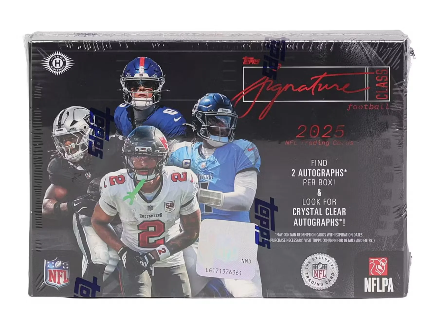 Secure 2025 Topps Signature Class Football Hobby Box Official