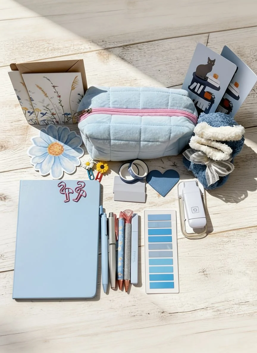 Carefully Designed Pastel Blue d Set Authentic