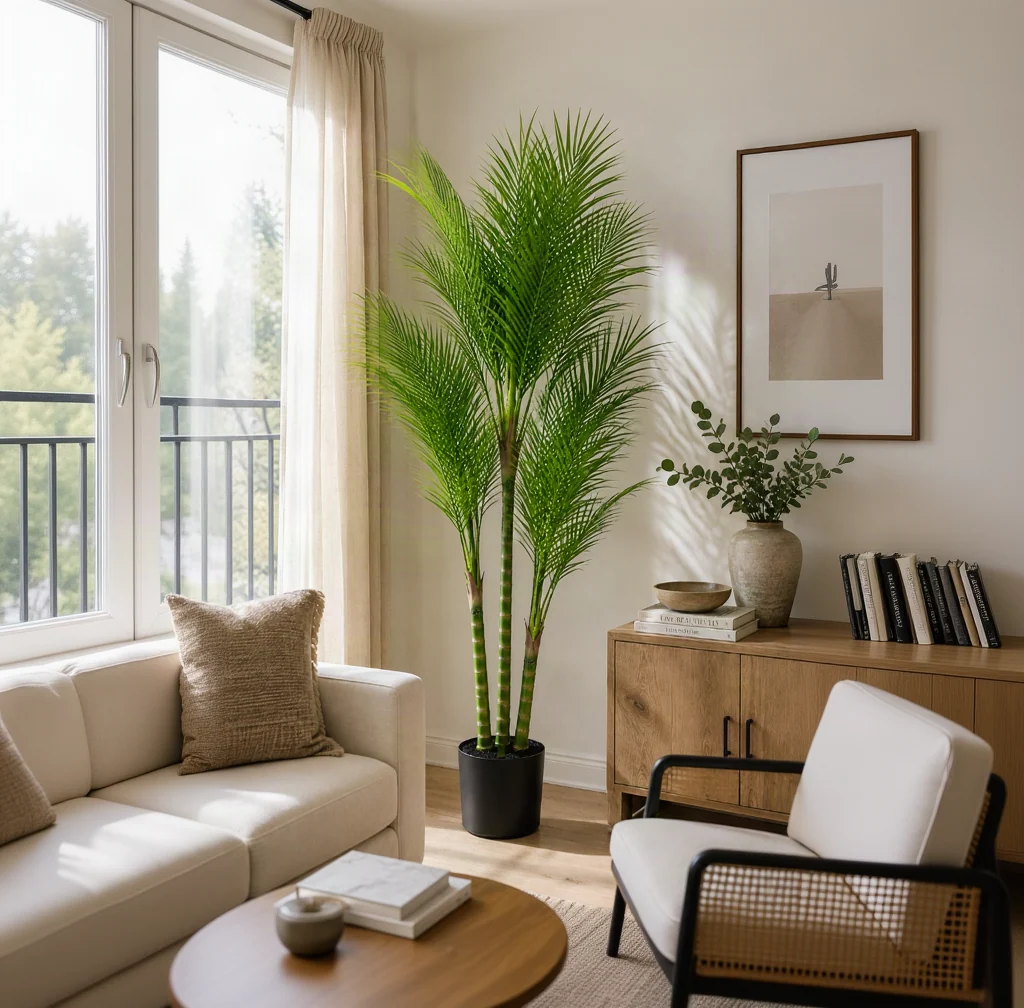 Quality Faux Areca Palm 82.68 H Soft