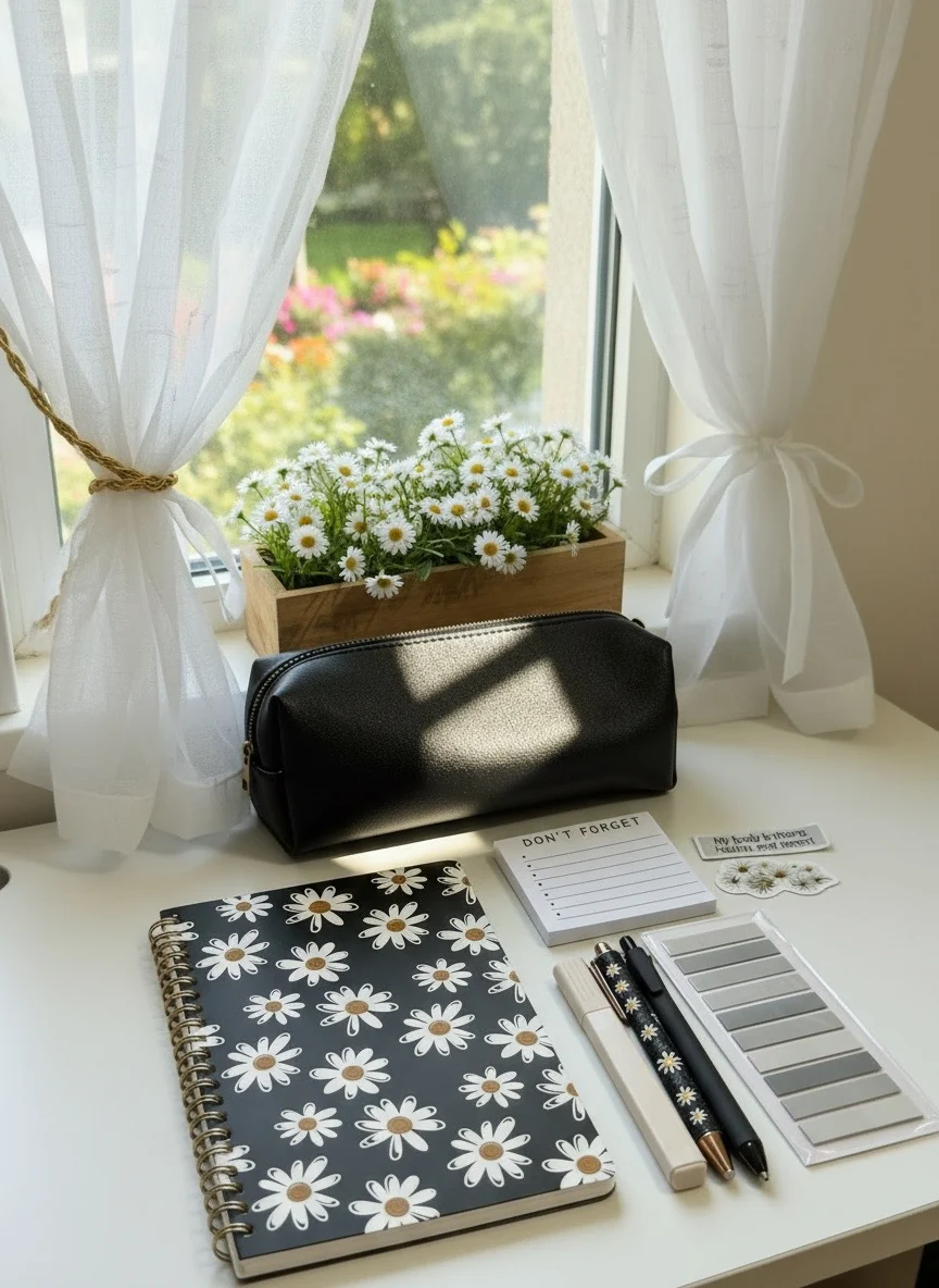 Convenient Midnight Daisy Notebook Set Advanced