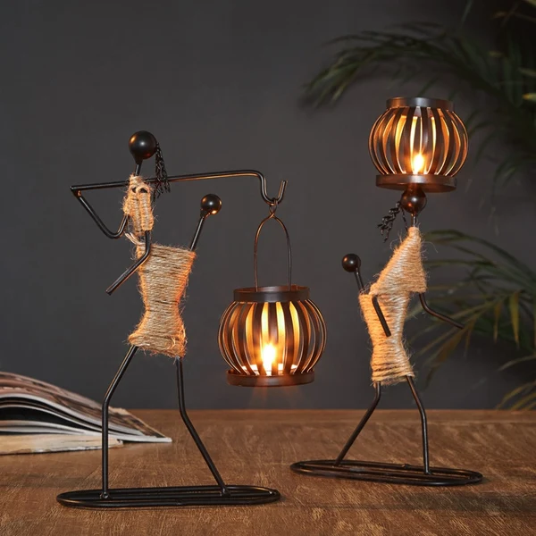 Lightweight Creative Wrought Iron Candle Holder Proven