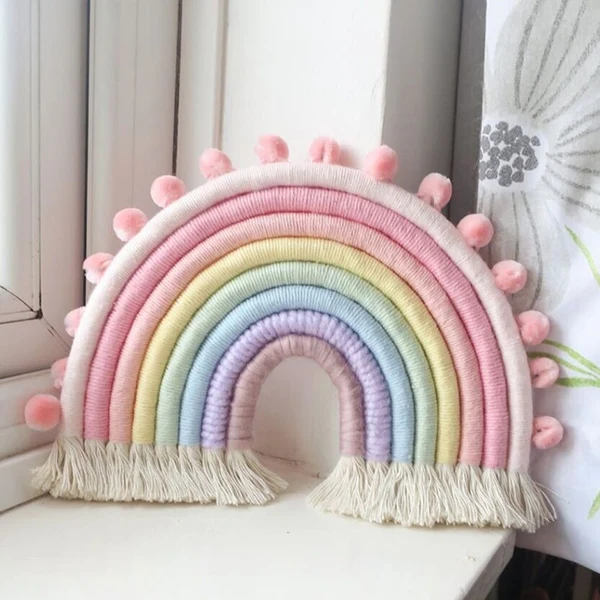 Healthy Rainbow Wall Hanging Decoration Professional