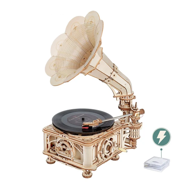 Safe Robotime Classical Gramophone DIY Kit First-Class