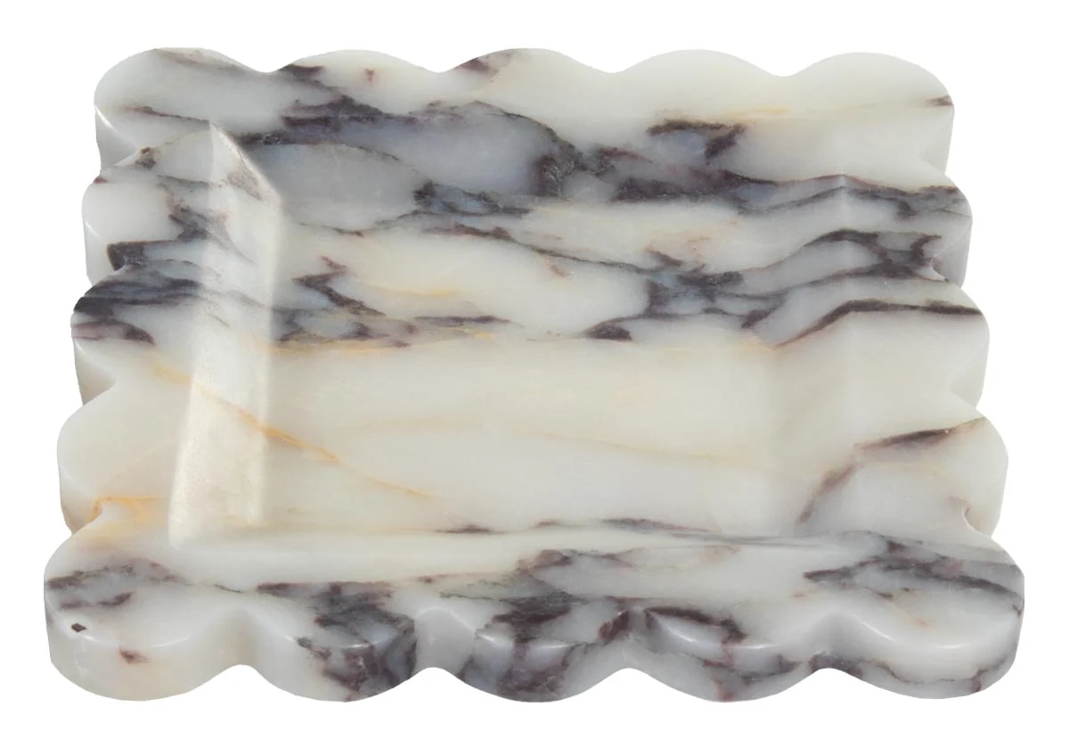 Eco-Friendly Calacatta Viola Tray Breathable