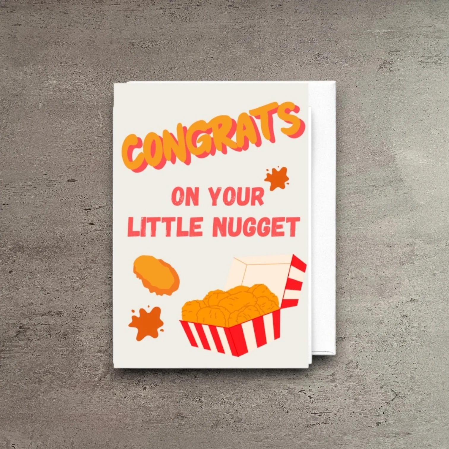 Long-Lasting Congrats On Your Little Nugget Greeting Card Easy-to-Use
