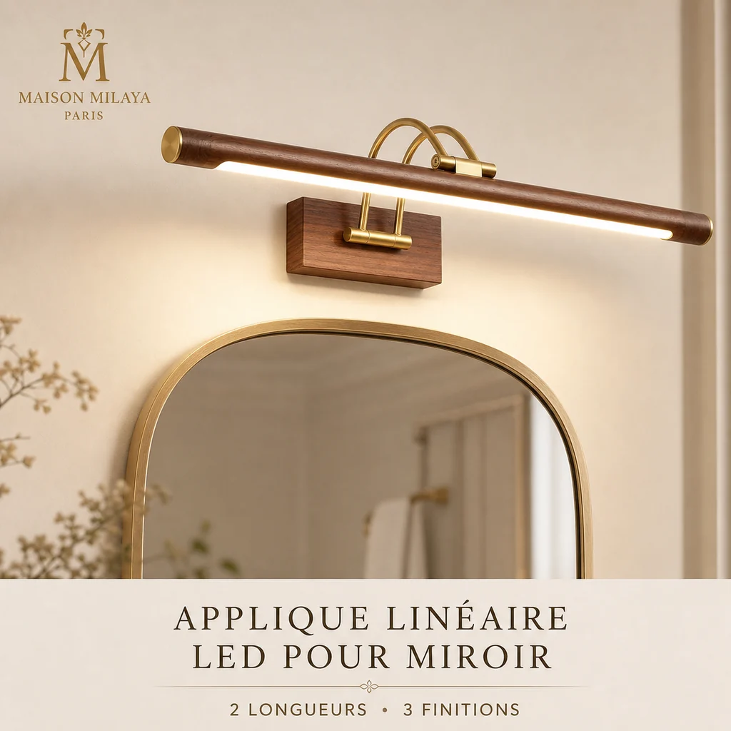 Convenient Applique Linéaire LED pour Miroir – Maison Milaya Trendy