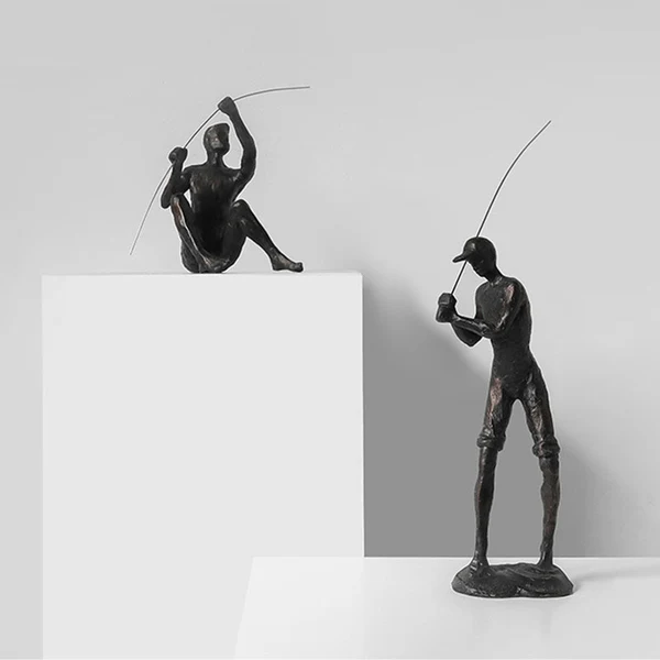 Selected Creative Fisherman Figurine Professional