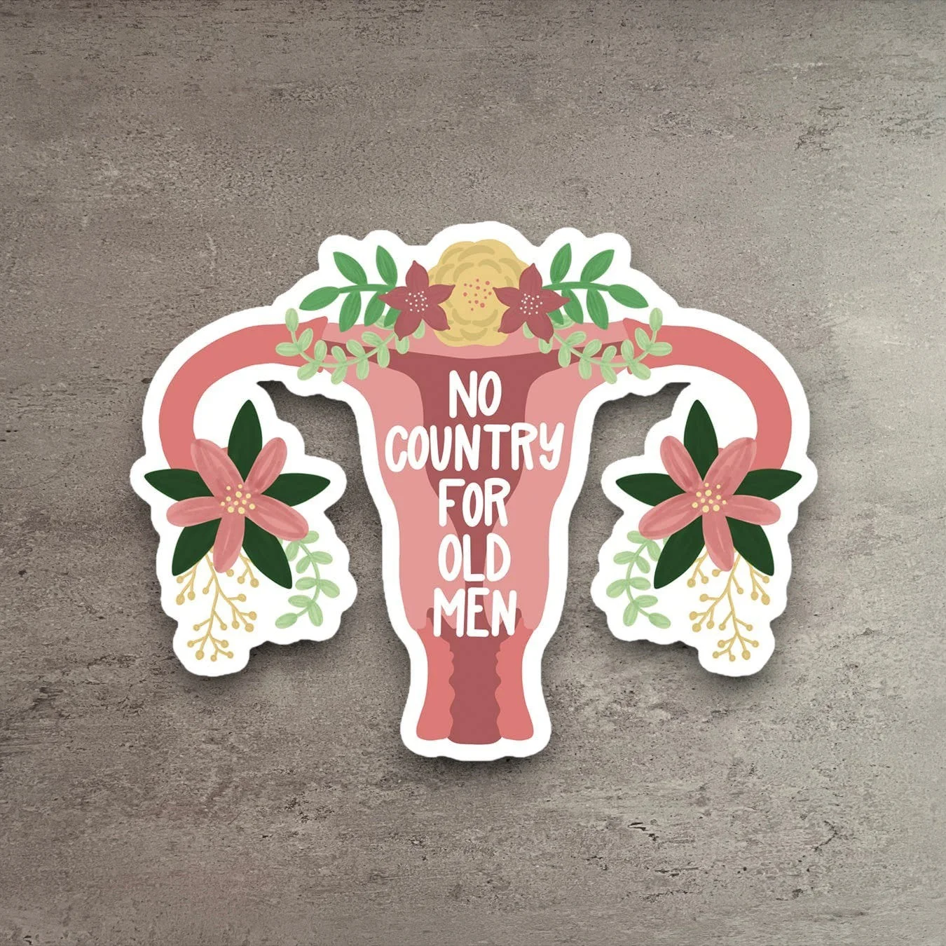 Refined No Country For Old Men Pro Choice Sticker Outstanding
