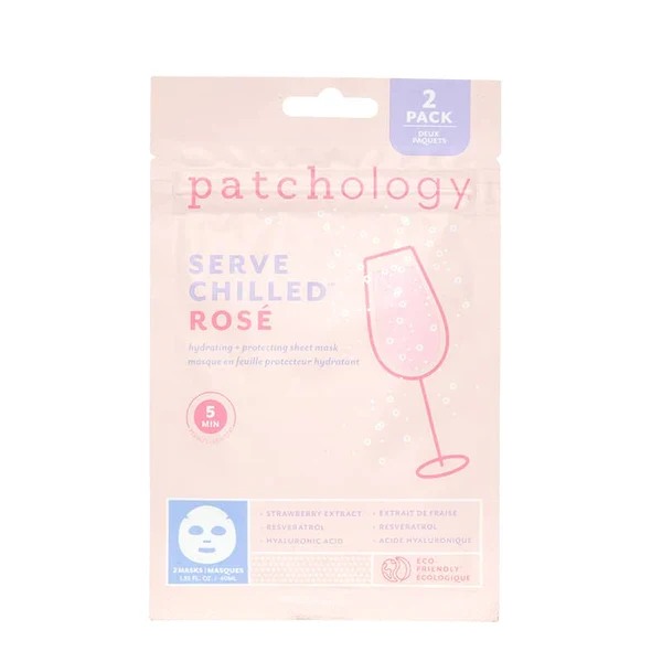 Natural Served Chill Rosé Sheet Mask Certified