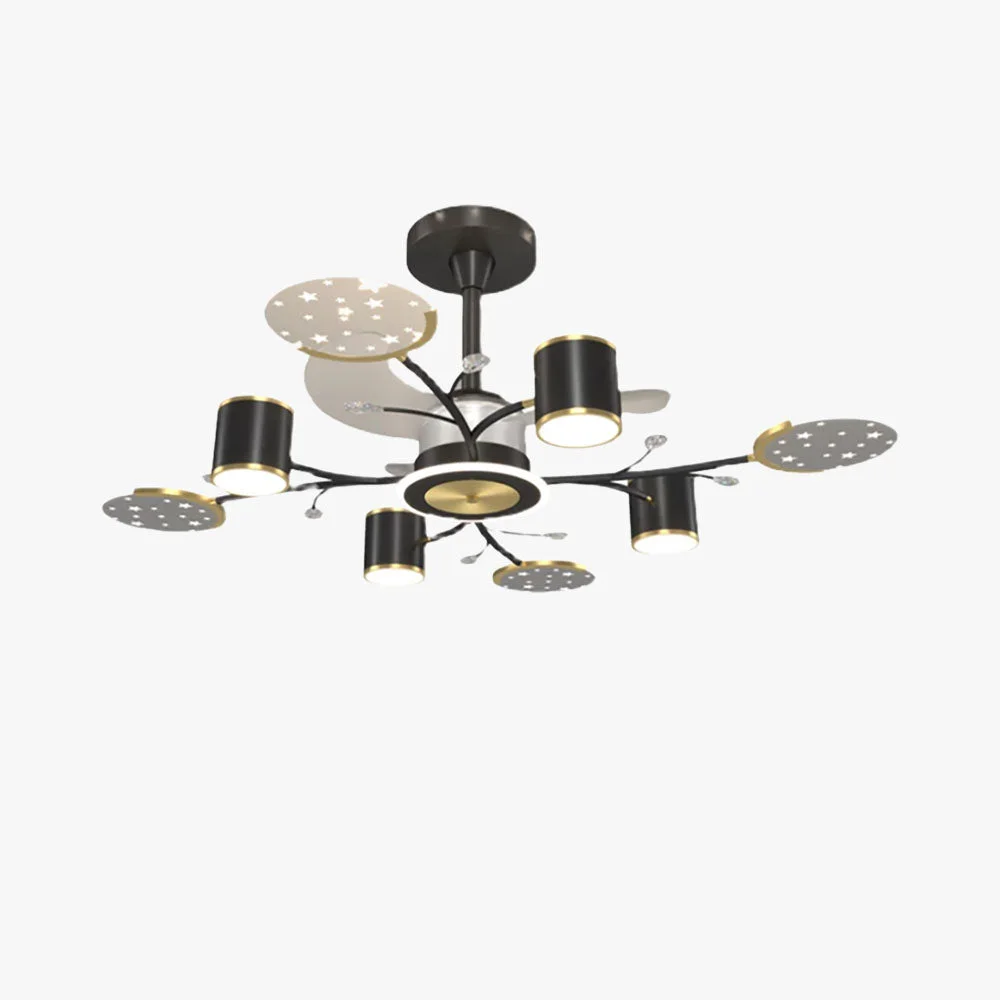 High-End Madina Deckenventilator mit Beleuchtung 6 8 10 12-flammig ∅80 100 120CM Fast