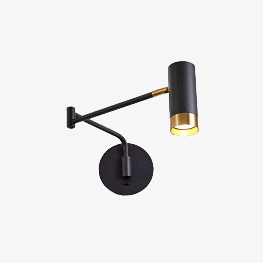 Recyclable Cooley Wandleuchte mit verstellbarem Arm Metall 2 Farben Refined