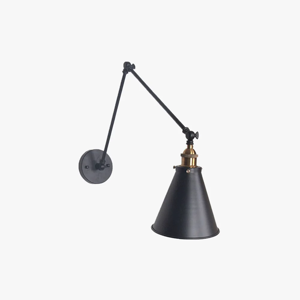 Quality Brady Konische verstellbare Wandleuchte Metall Refined