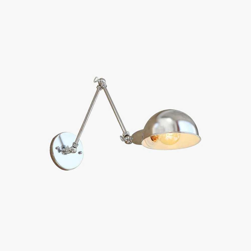 Selected Brady Verstellbare Wandleuchte mit Kuppel Metall 20 30CM Lang Premium Material