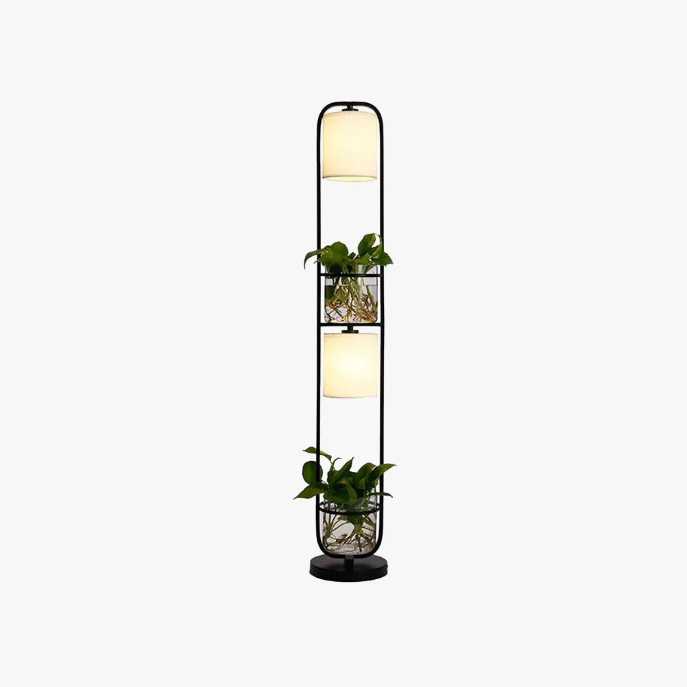 Relaxed Eryn Zylinder Stehlampe Mit Blumentopf 2-flammig 125CM Lang Trusted