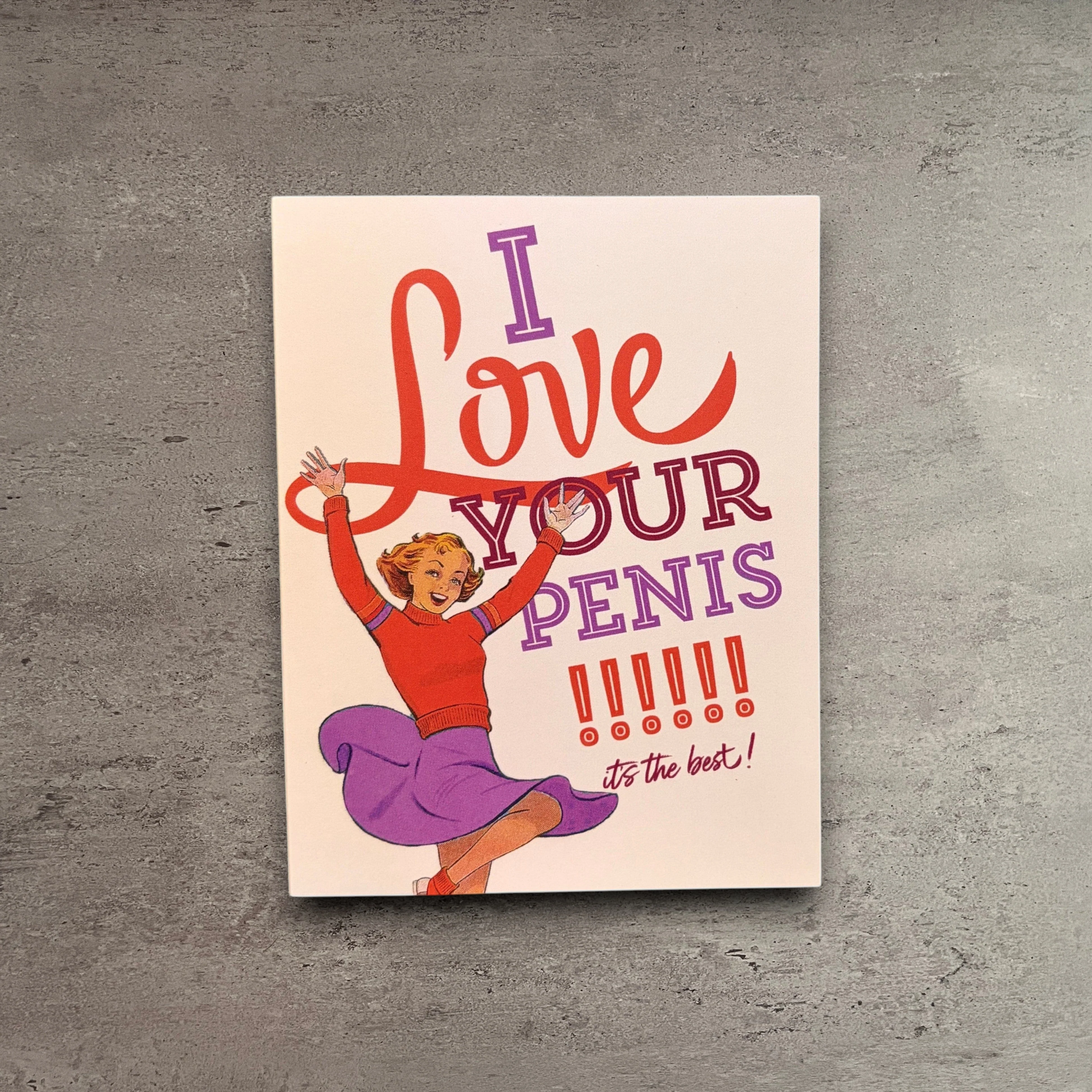 Prestigious Love Your Penis Love Anniversary Card Selected
