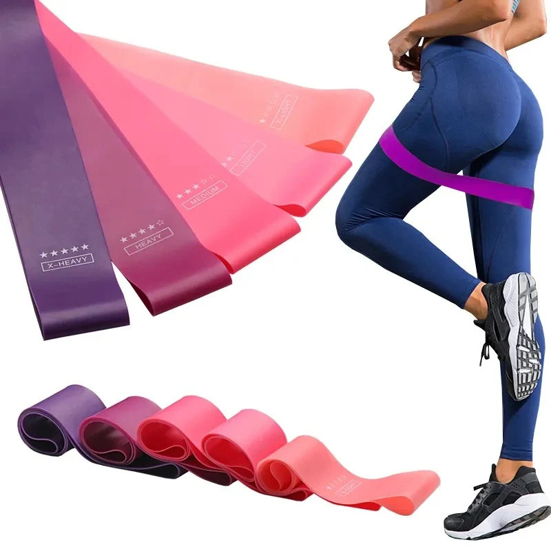 Professional Natural Latex Resistance Bands Set – Yoga Pilates Gym Workout Certified