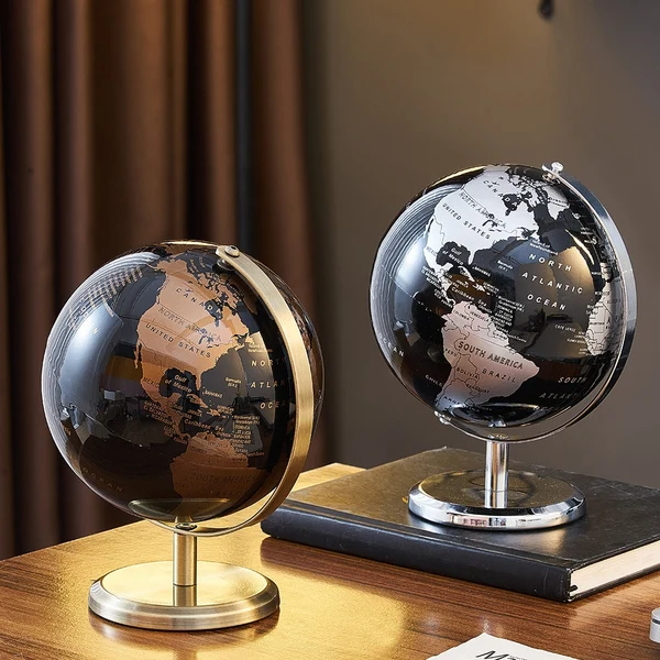 Breathable Vintage Geographical Globe Green