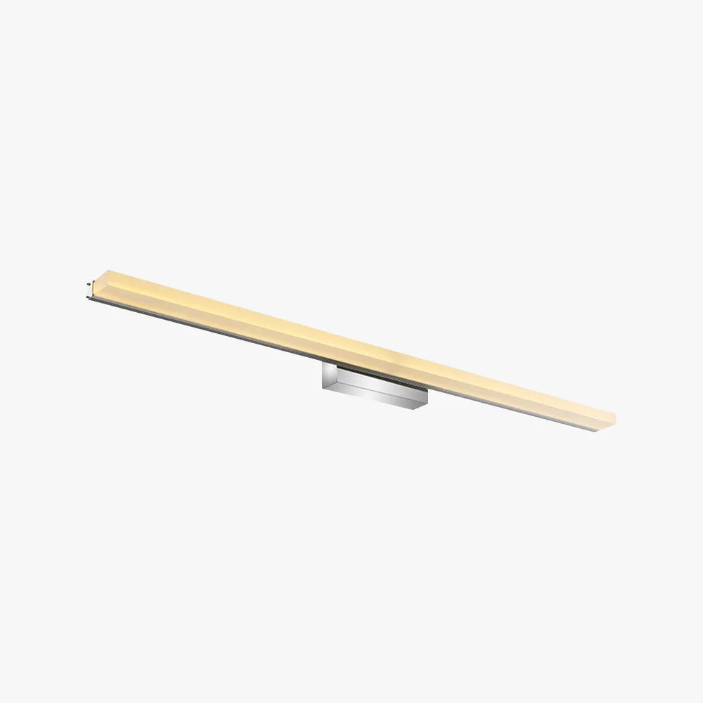 Fashionable Leigh Grundlegende Rechteckige Spiegelfront Waschtisch-Wandleuchte Metall Acryl L40 60 80 100CM First-Class