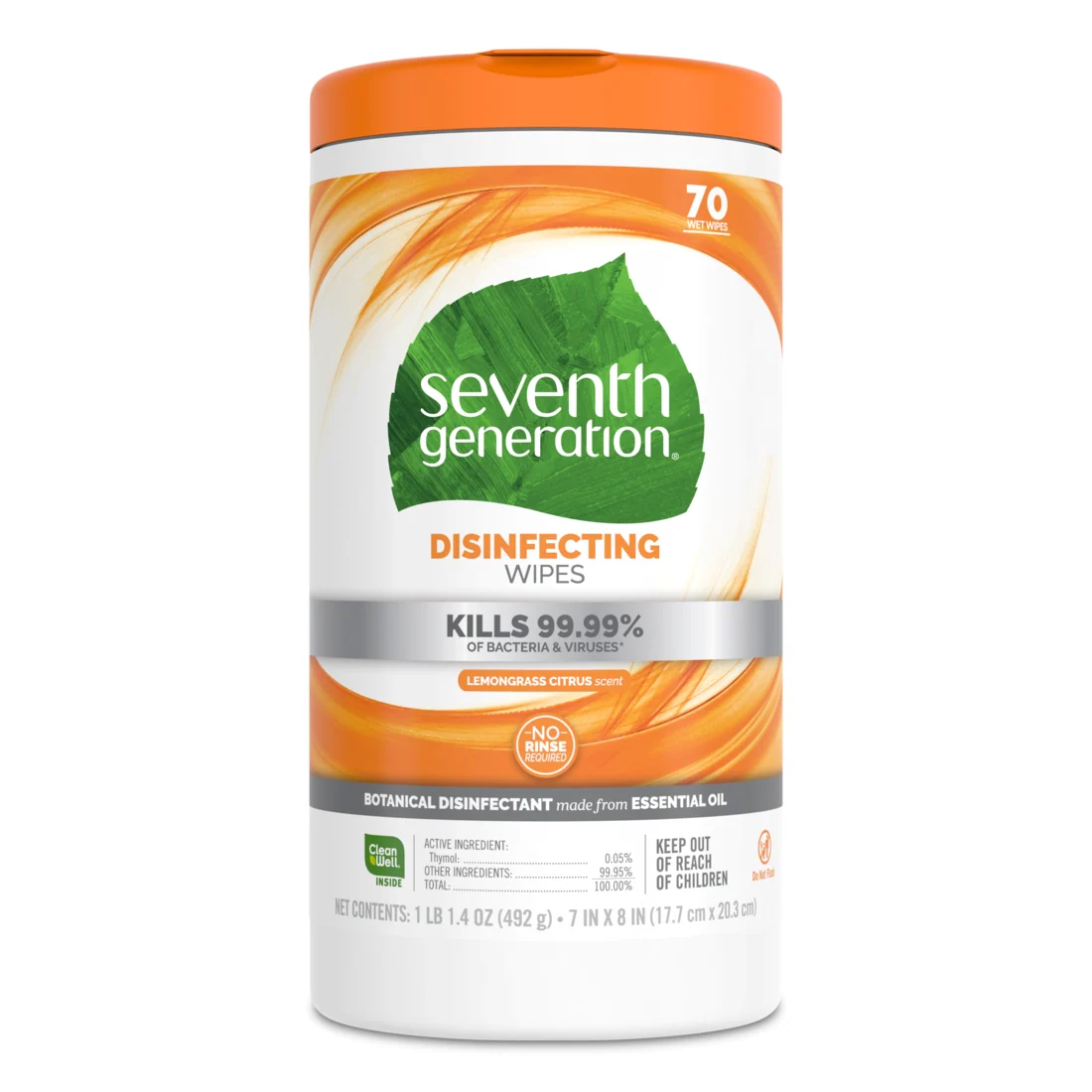 Recyclable Seventh Generation Multi-Surface Disinfecting Wipes High-Quality