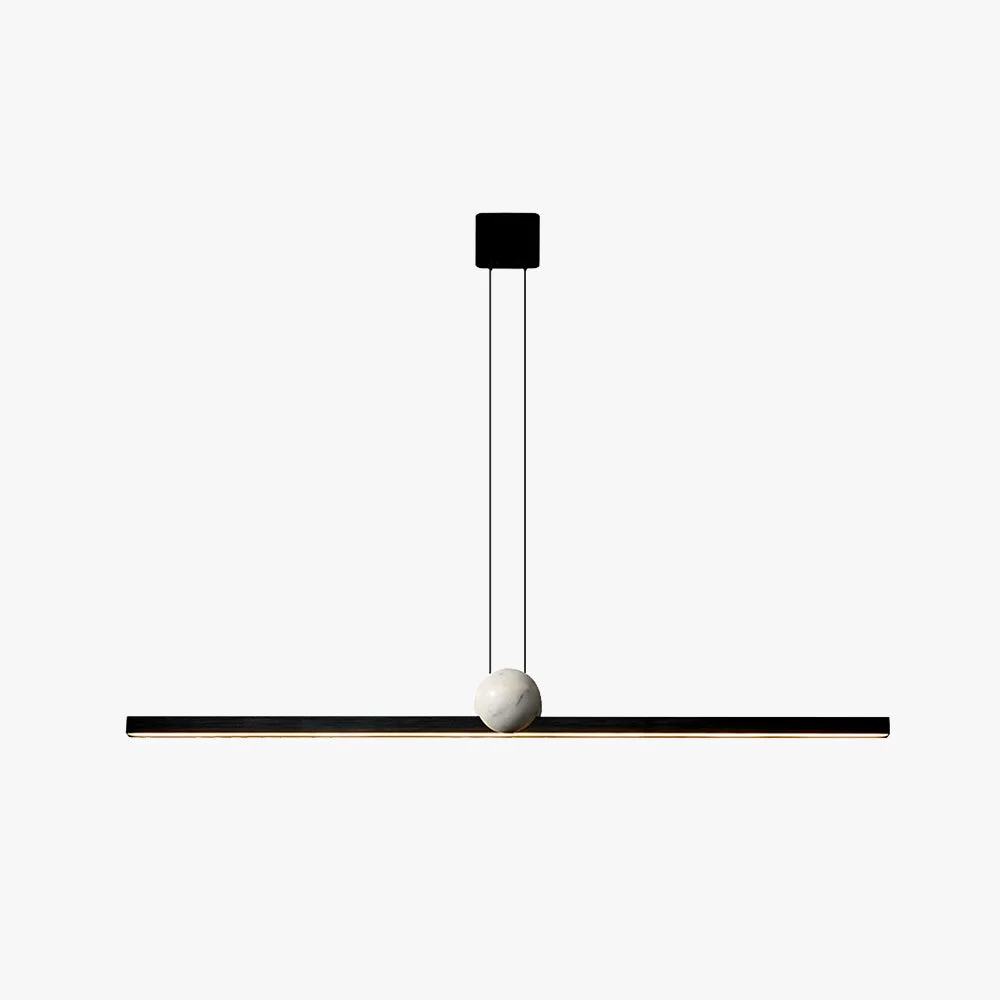 Sustainable Edge Pendelleuchte 2 Farben Metall Marmor 90 120 150cm World-Class