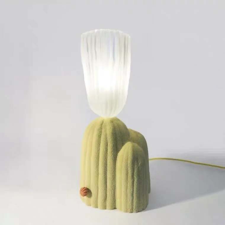 Clean Creative Green Cactus Table Lamp Refined