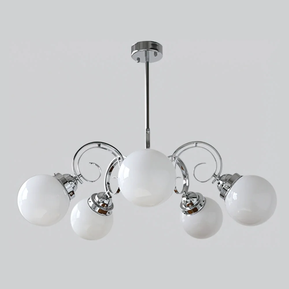 Luxury Vintage Kotter Cream Glass Chandelier Lightweight